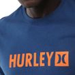 Camiseta Masculina Hurley Silk Square AZUL-HYTS010873- -3-